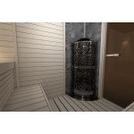 Дизайнерская электрическая печь для бани и сауны SAWO Dragonfire Heaterking Corner